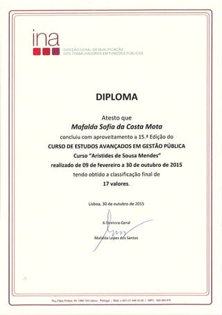 Certificado INA