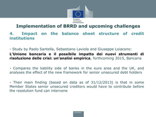 A new European framework for resolution cases: the BRRD | PDF