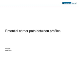 Group IT
June 2015
Potential career path between profiles
 