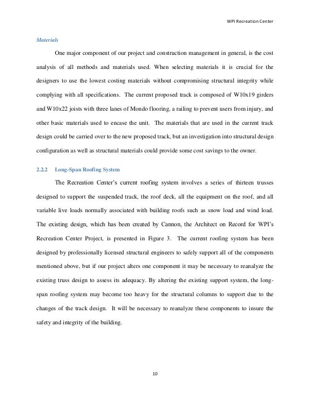 mqp track alternative design and construction management wpi major tracking sheets