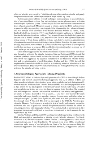 Early History of ADHD | PDF