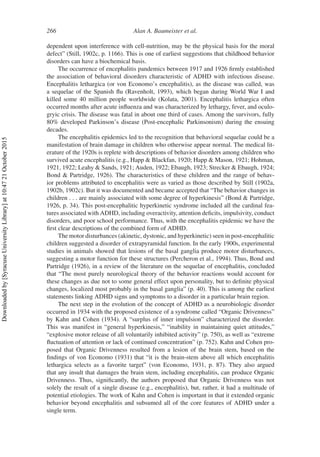 Early History of ADHD | PDF