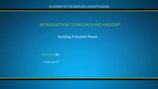 BIG DATA AND HADOOP ECOSYSTEM | PPTX