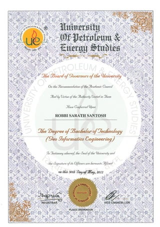 B.Tech Certificate English
