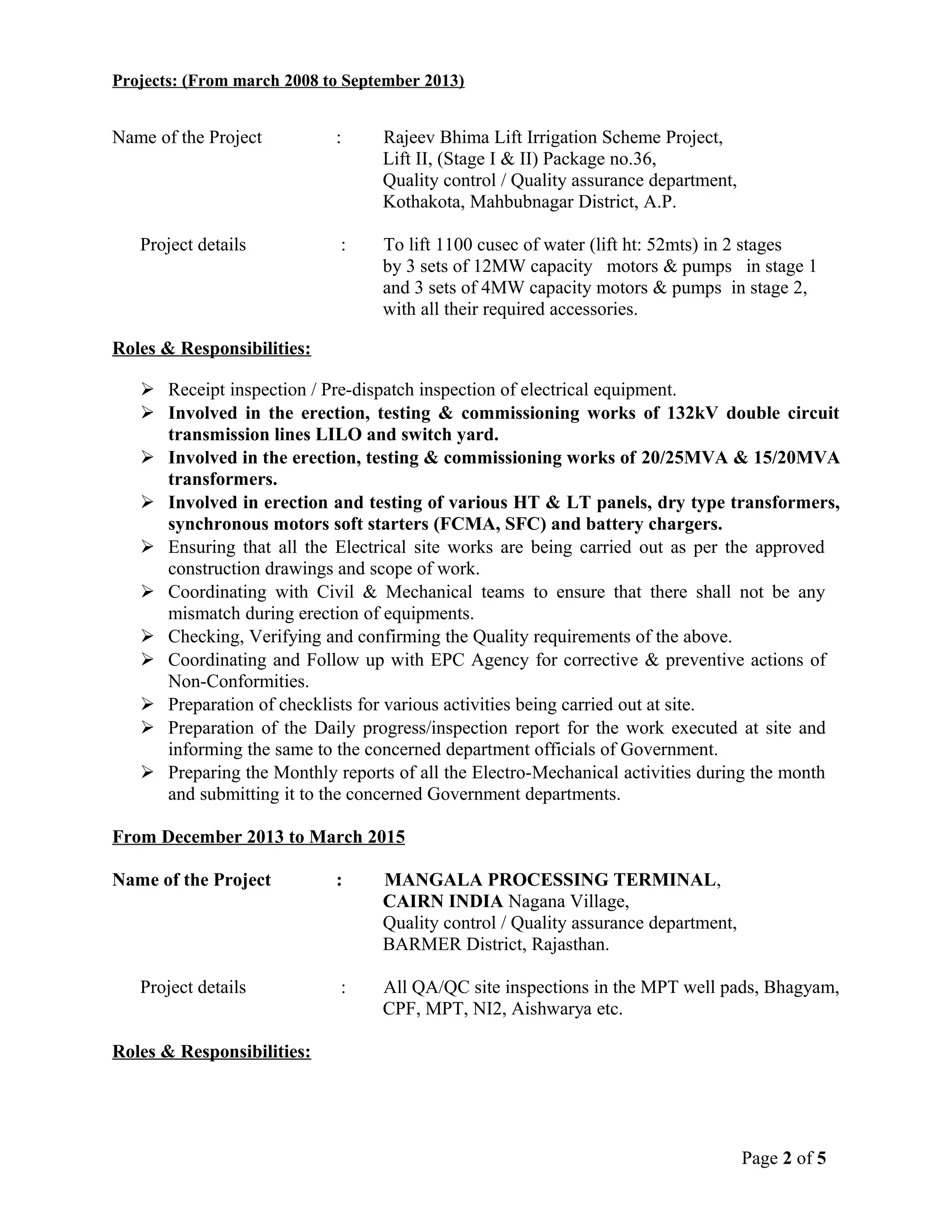 Srikanth Kulkarni CV | PDF