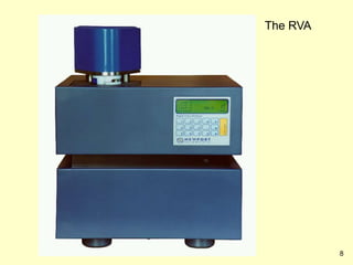 Starch Rva Process Starch conversion, gelatinization, processing | PPT