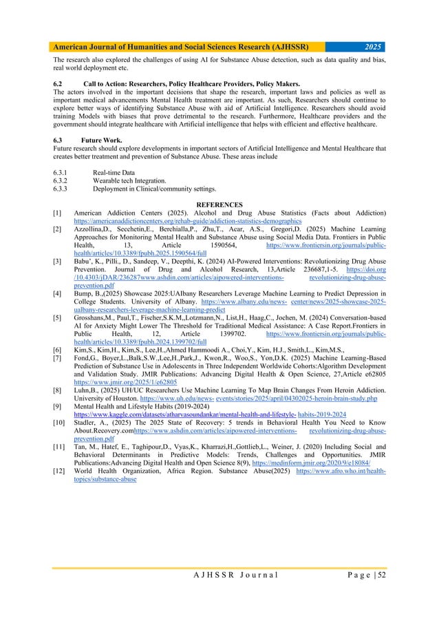 Artificial Intelligence for Early Detection of Substance Abuse Risk: A ...