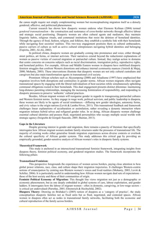 Gender and Migration: The Reconfigured Role of African Women in ...