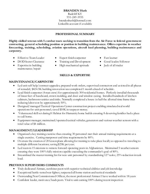 Branden Huth Comprehensive Resume - Branden Huth Comprehensive Resume 1 638 