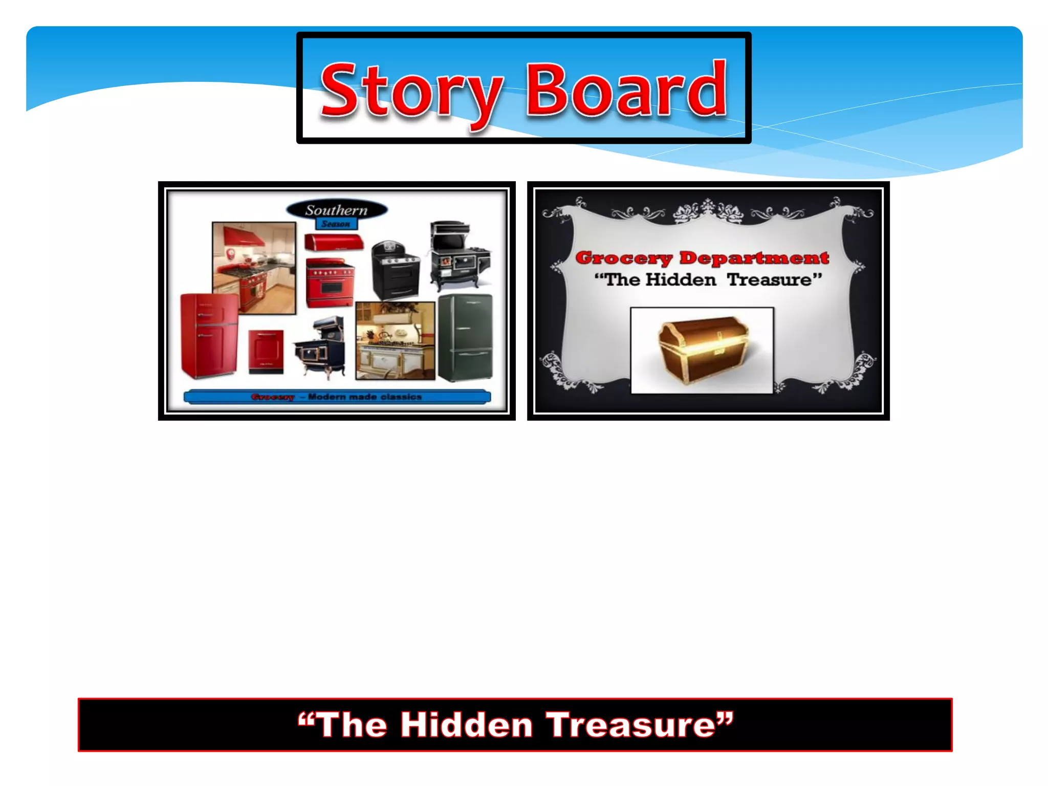 Story Boards “The Hidden Treasure” PPT