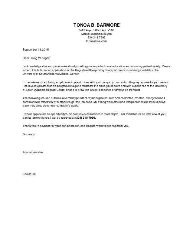 respiratory therapist student resume