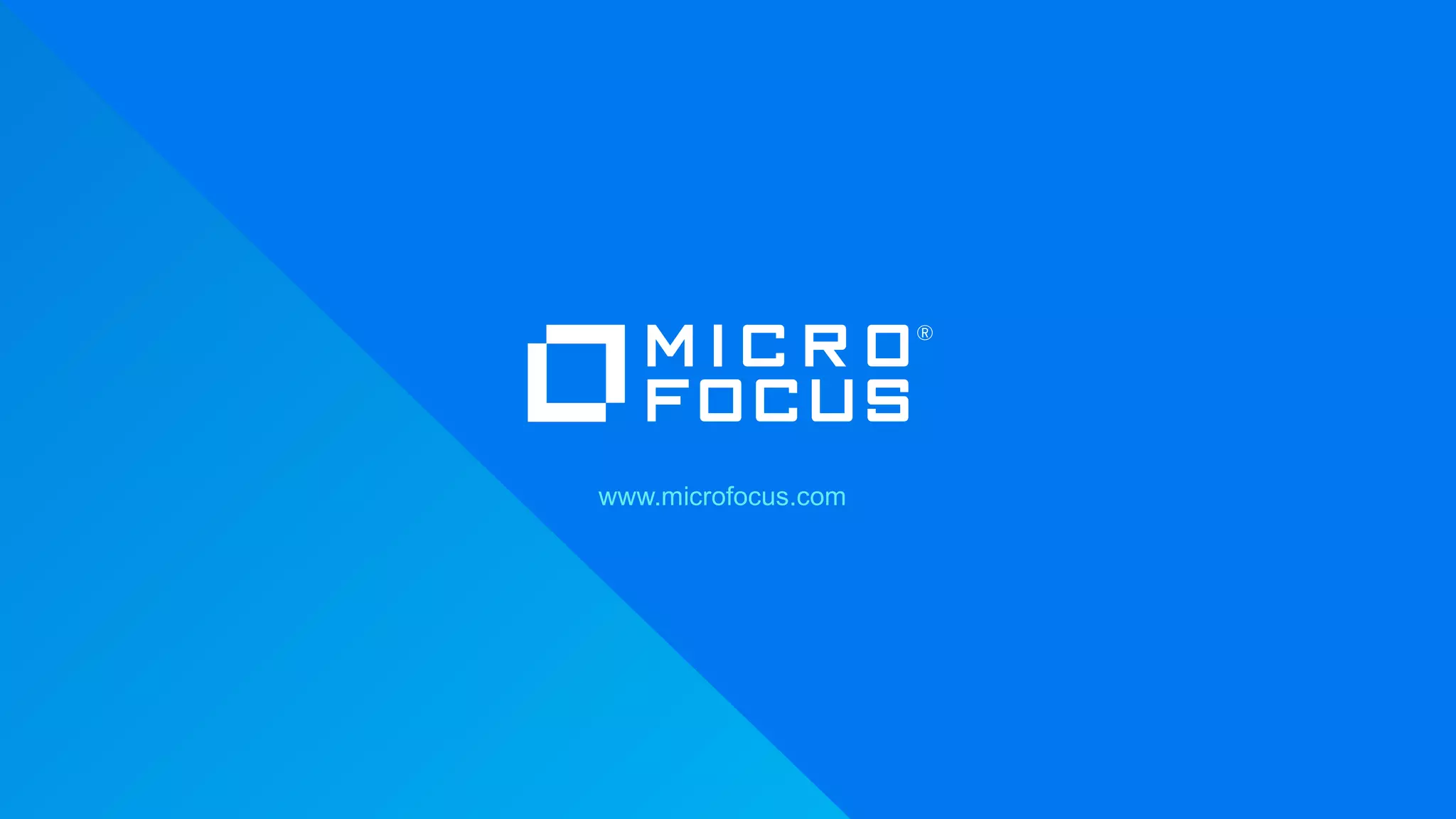 29
www.microfocus.com
 