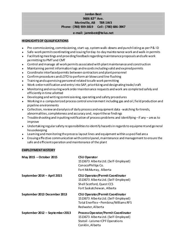 power engineer resumes