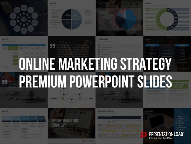 online marketing strategy ppt slide template