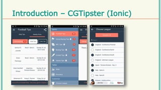 Introduction – CGTipster (Ionic)
 