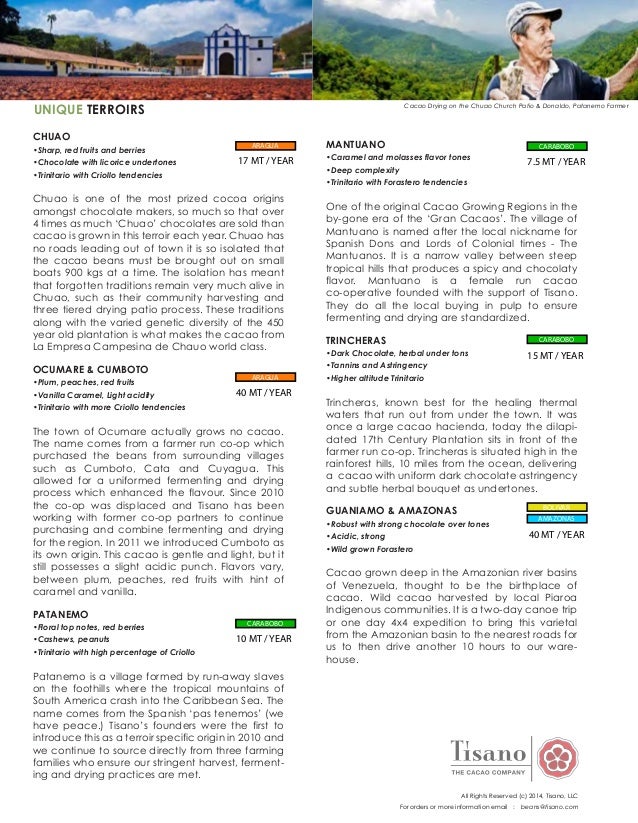 Tisano Cacao Bean Sales Sheet 2014_sm