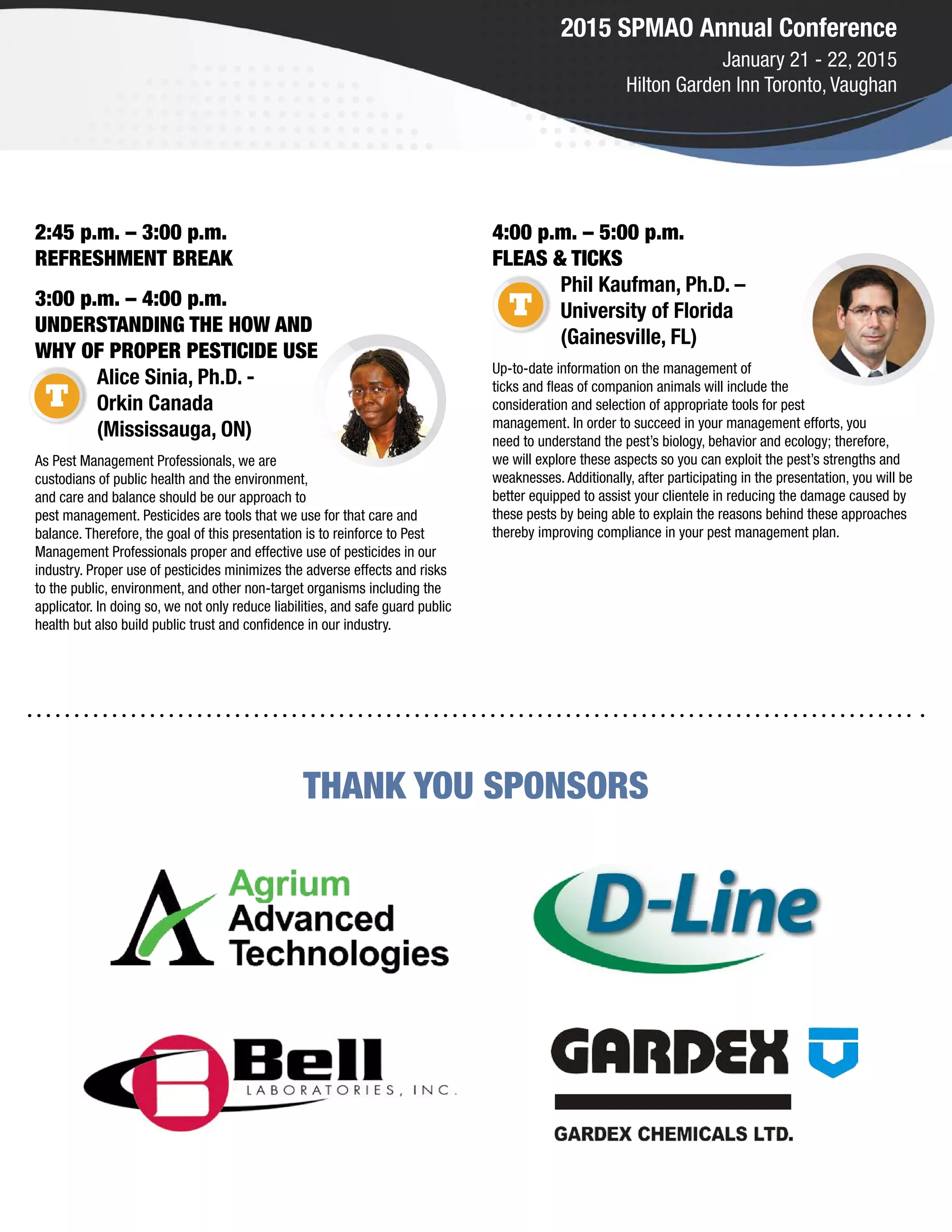 Structural Pest management Conference Ontario | PDF