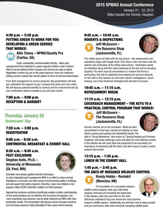 Structural Pest management Conference Ontario | PDF