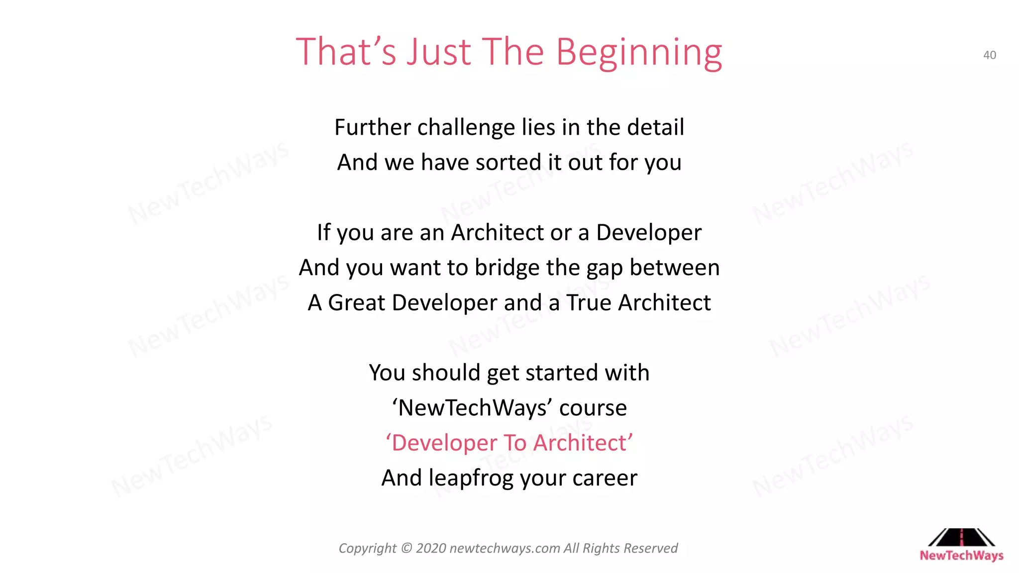 Developer To Architect