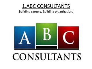 1.ABC CONSULTANTS
Building careers. Building organization.
 