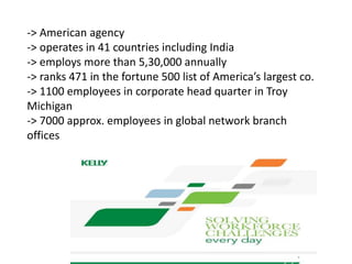 -> American agency
-> operates in 41 countries including India
-> employs more than 5,30,000 annually
-> ranks 471 in the fortune 500 list of America’s largest co.
-> 1100 employees in corporate head quarter in Troy
Michigan
-> 7000 approx. employees in global network branch
offices
 