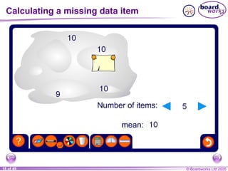 Calculating a missing data item 