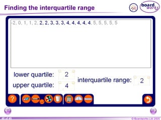 Finding the interquartile range 