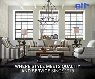 WHERE STYLE MEETS QUALITY
AND SERVICE SINCE 1975
 