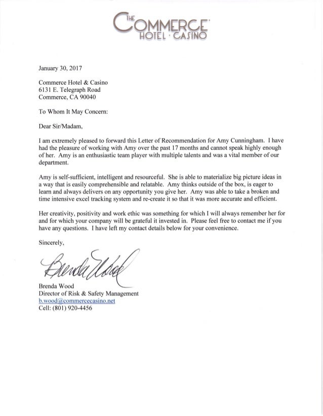letter of recomm
