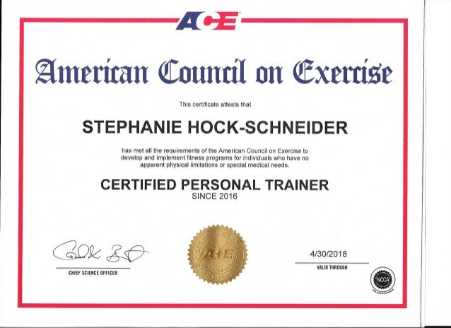 ace pt cert fake personal trainer certification