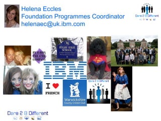 Helena Eccles
Foundation Programmes Coordinator
helenaec@uk.ibm.com
 
