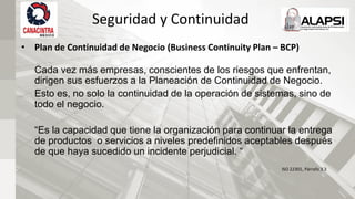 Seguridad Informática y Continuidad del Negocio por Erika Zenteno Savín ...