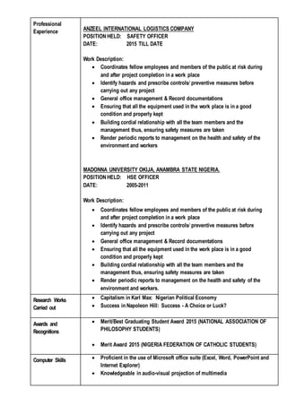 HSE CV | DOCX
