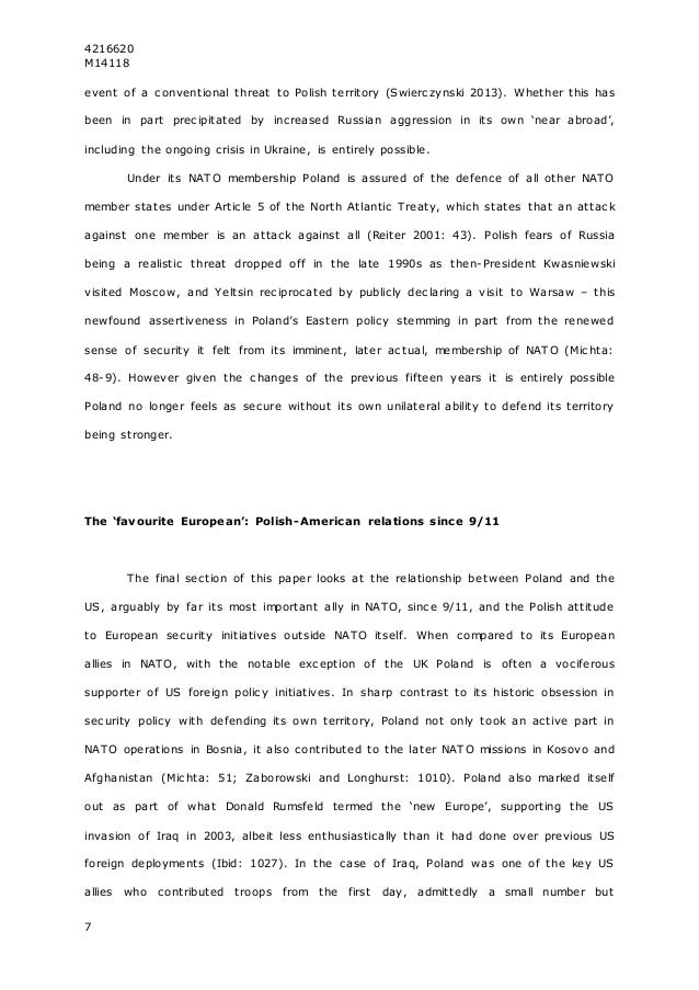 Nato Essay U S Department Of Defense Photo Essay Essay Final Draft Essay Final Draft Nato Support In The
