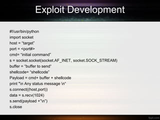 Python for pentesters | PPT