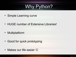 Python for pentesters | PPT