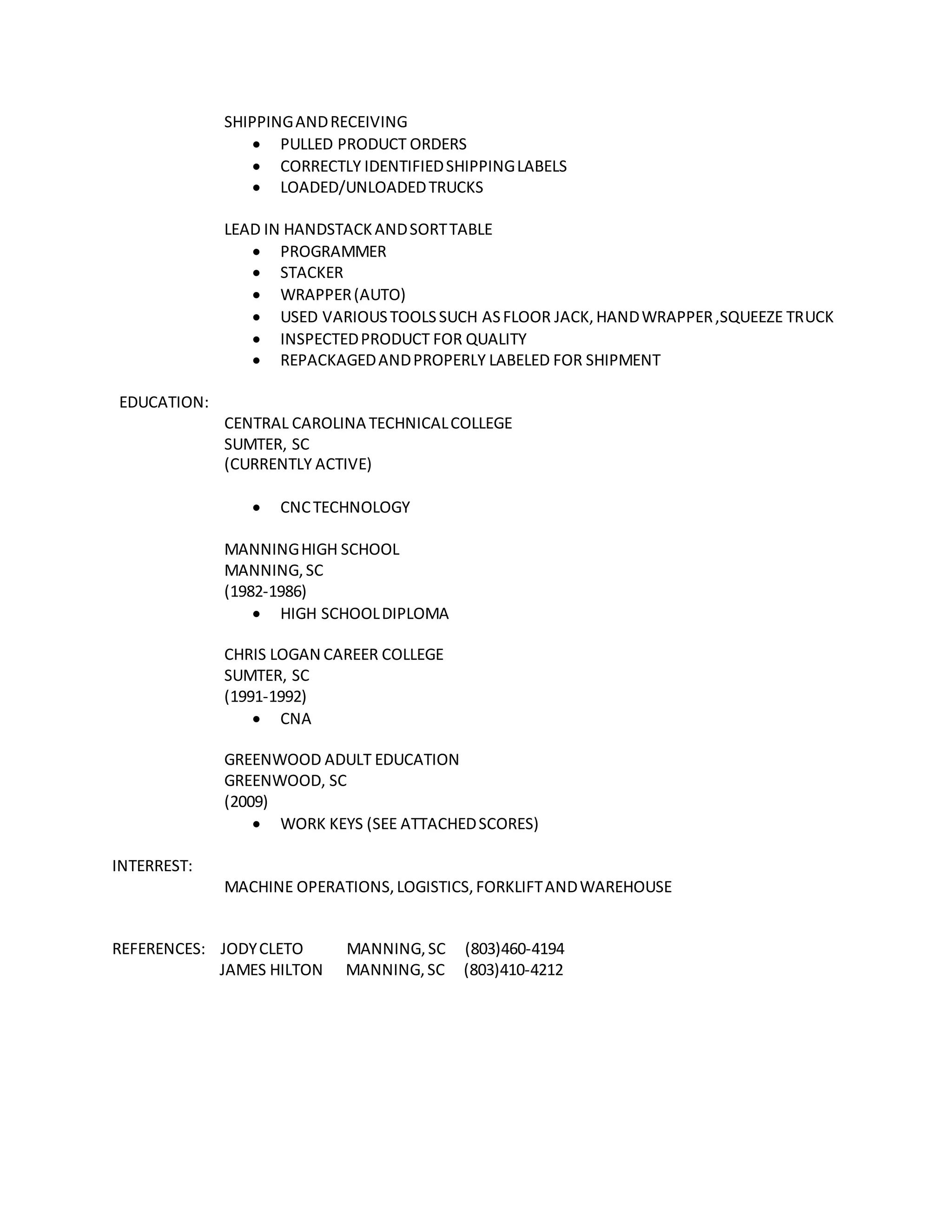 JODIES RESUME PDF JODIES RESUME PDF