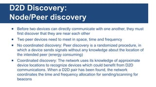 D2D - Device to Device Communication | PPT