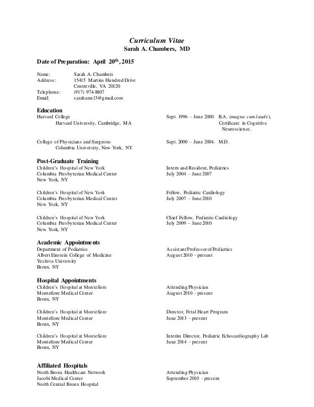 current cv 4 20 15 montefiore doctors note