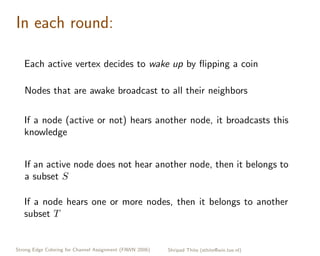 Strong Edge Coloring for Channel Assignment in Wireless Radio Networks