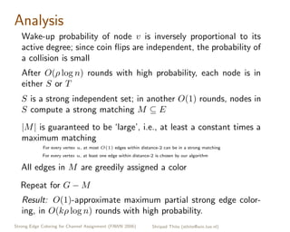 Strong Edge Coloring for Channel Assignment in Wireless Radio Networks