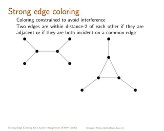 Strong Edge Coloring for Channel Assignment in Wireless Radio Networks