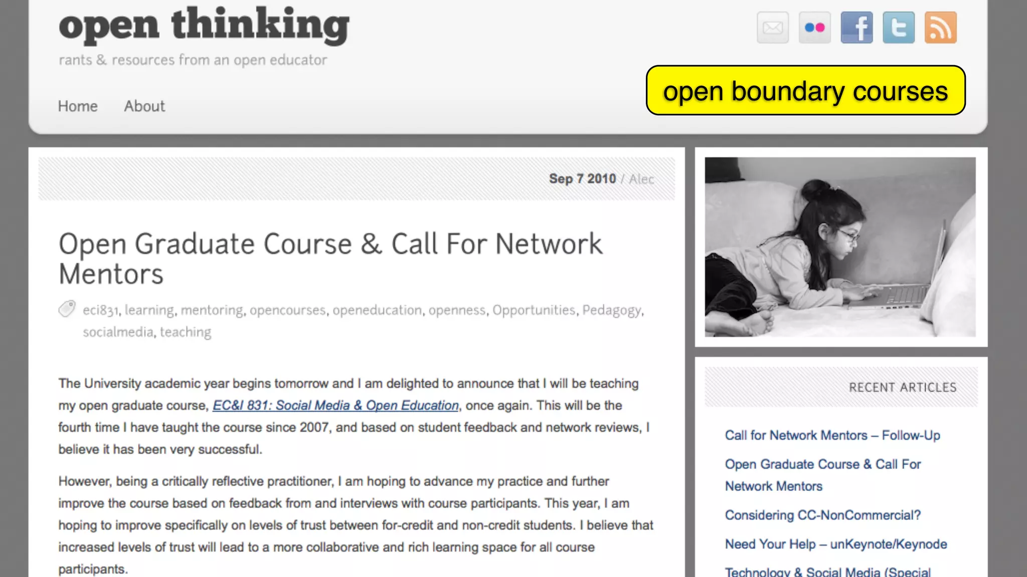 open boundary courses
 