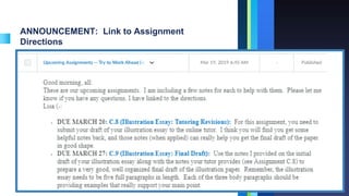 ANNOUNCEMENT: Link to Assignment
Directions
35
 