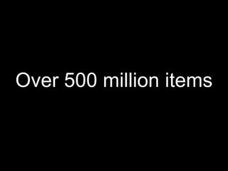 Over 500 million items
 
