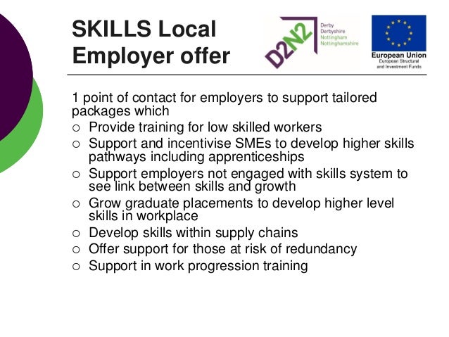 skills to offer an employer