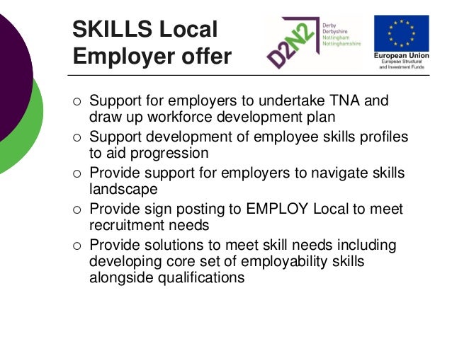 skills to offer an employer