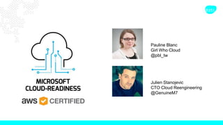 Julien Stanojevic
CTO Cloud Reengineering
@GenuineM7
Pauline Blanc
Girl Who Cloud
@pbl_tw
 