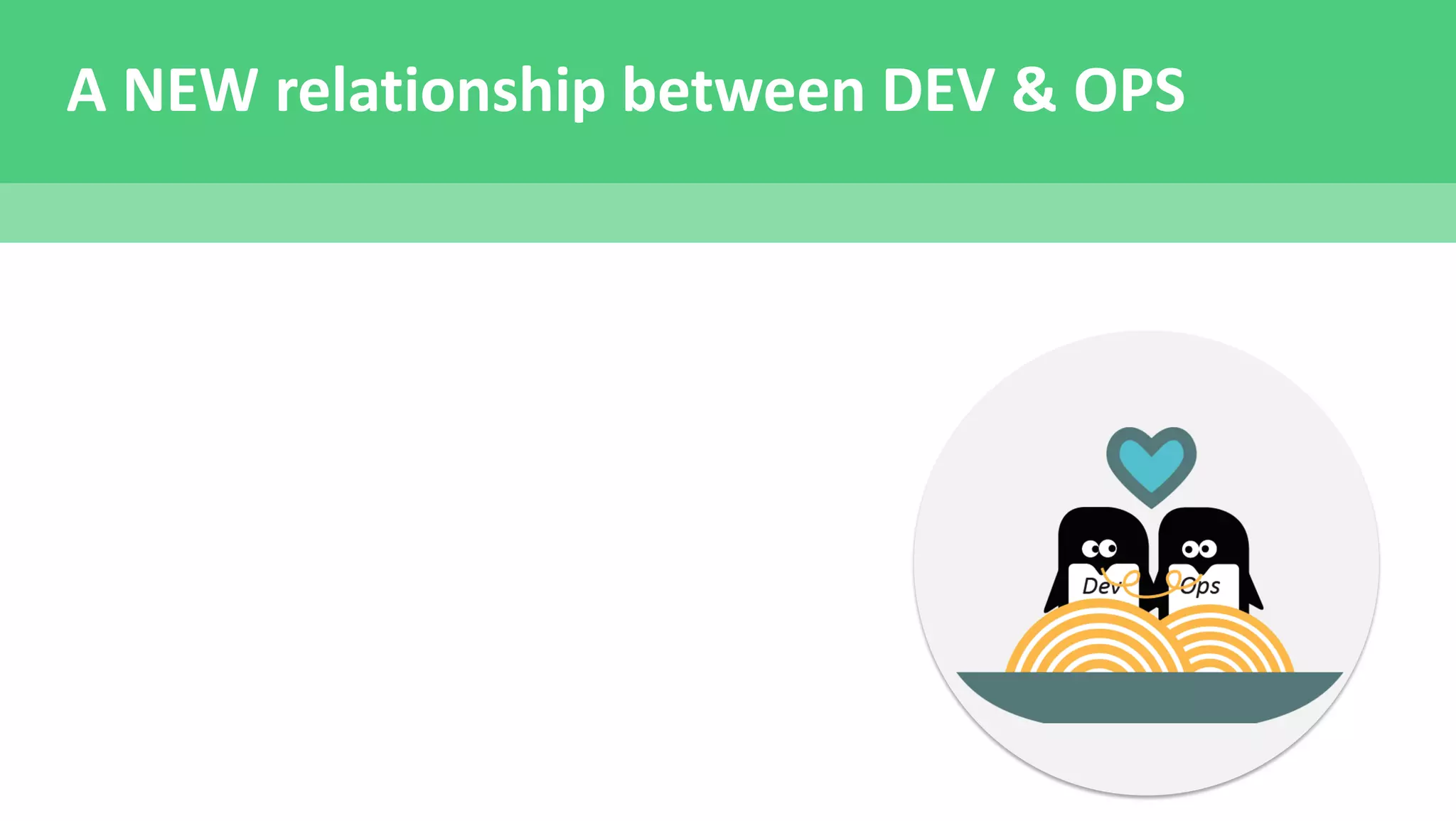 A NEW relationship between DEV & OPS
 