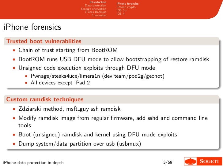 Iphone Data Protection In Depth